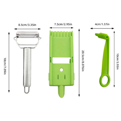 2-in-1 Profi-Schäler & Gemüseschneider