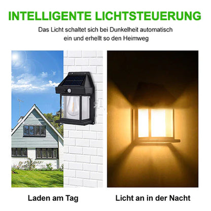 Solar-Wandleuchte mit Bewegungssensor
