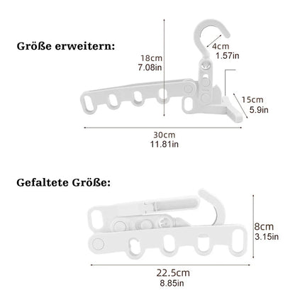 Faltbarer Reise-Kleiderbügel für platzsparende Aufbewahrung