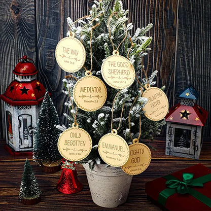 Holzschild mit biblischen Namen – Besinnliche Weihnachtsdekoration!