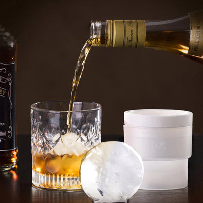 Stapelbare runde Eisform – Perfekte Kugel-Eiswürfel für coole Drinks