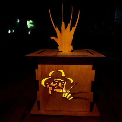 GruselJack – Holzlaterne für schaurige Halloween-Deko
