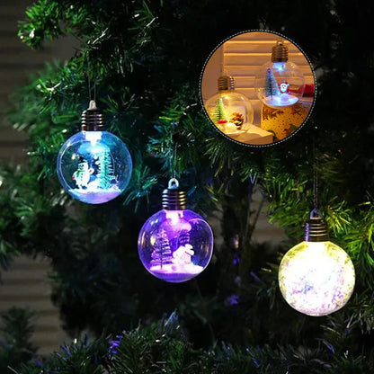 Leuchtende Weihnachtsbaumkugeln