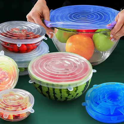 Praktische Silikon-Abdeckhauben Set (5-teilig)