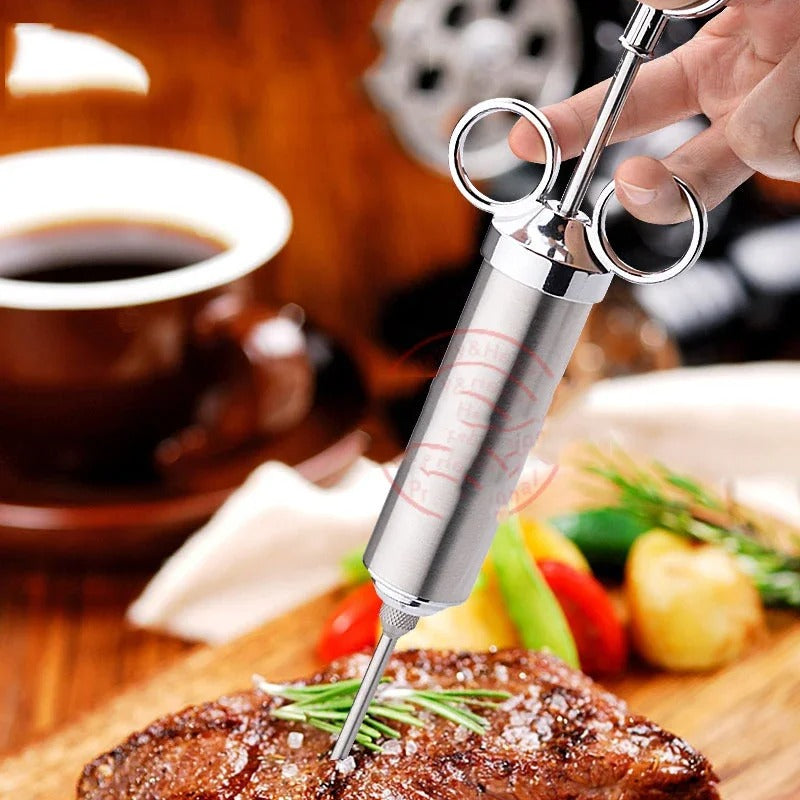 Edelstahl-Marinadenspritze 304 – Perfekt für saftige und aromatische Fleischgerichte