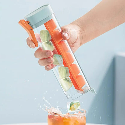 Praktische Eiswürfelform mit Druckfunktion – Perfekt für kühle Getränke