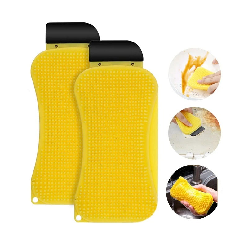 3-in-1 Multifunktionale Silikon-Reinigungsbürste
