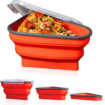 Platzsparende Silikon-Pizzabox – Frischhalten leicht gemacht!