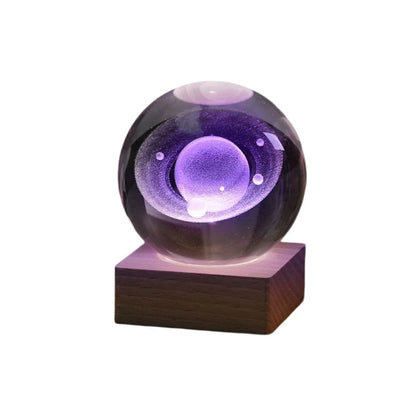 SternenGlanz – 3D Kristallkugel mit LED-Licht