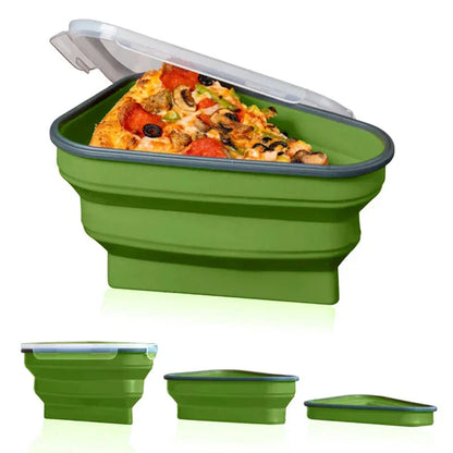 Platzsparende Silikon-Pizzabox – Frischhalten leicht gemacht!