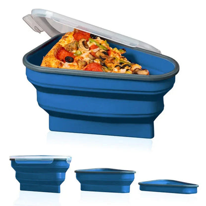 Platzsparende Silikon-Pizzabox – Frischhalten leicht gemacht!